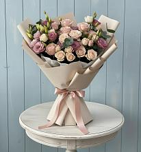 Букет цветов из:  Розы и Лизиантусы #REPLACE_PRED# Введенском Курганской области