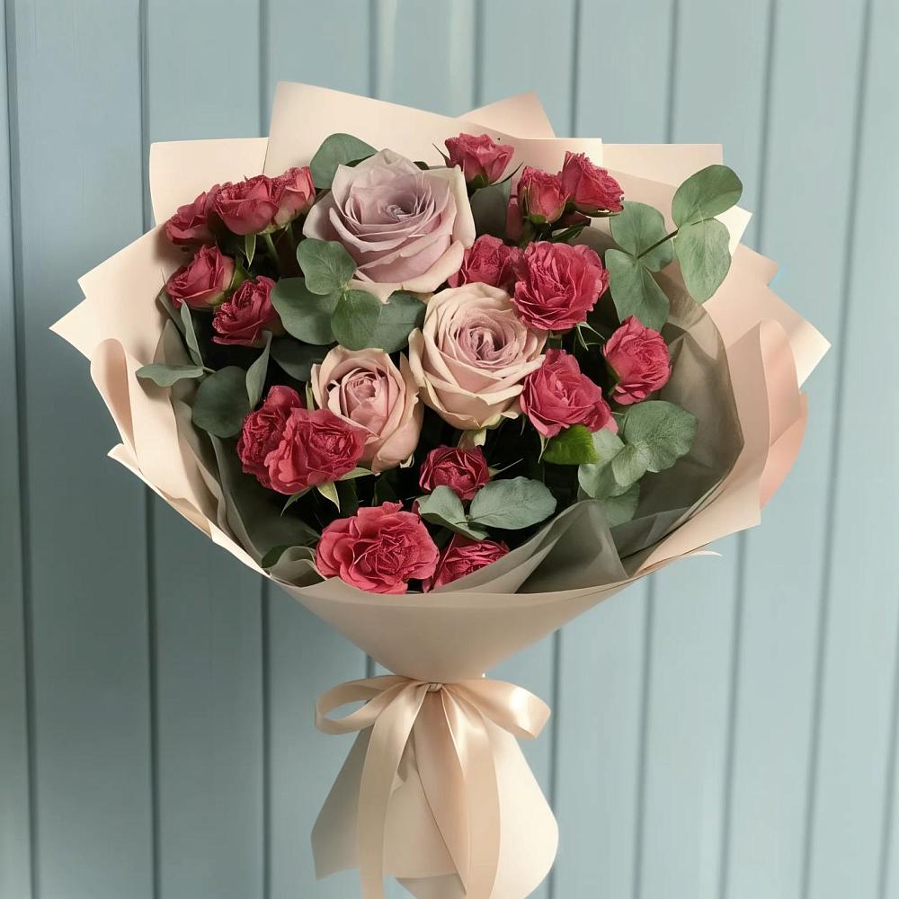 Букет цветов из: Гвоздики и Розы в Введенском Курганской области