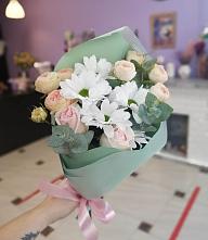 Букет цветов из:  Хризантемы и Розы в Введенском Курганской области
