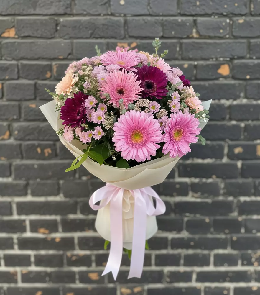 Букет цветов из: Герберы и Хризантемы в Введенском Курганской области