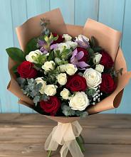Букет цветов из:  Розы и Альстромерии в Введенском Курганской области