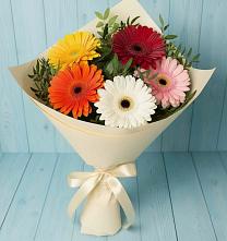 Букет цветов из:  Герберы в Введенском Курганской области