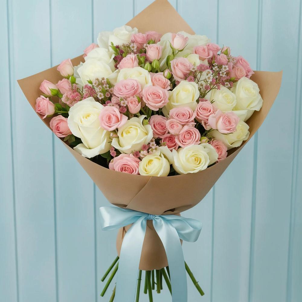 Букет цветов из: Розы в Введенском Курганской области