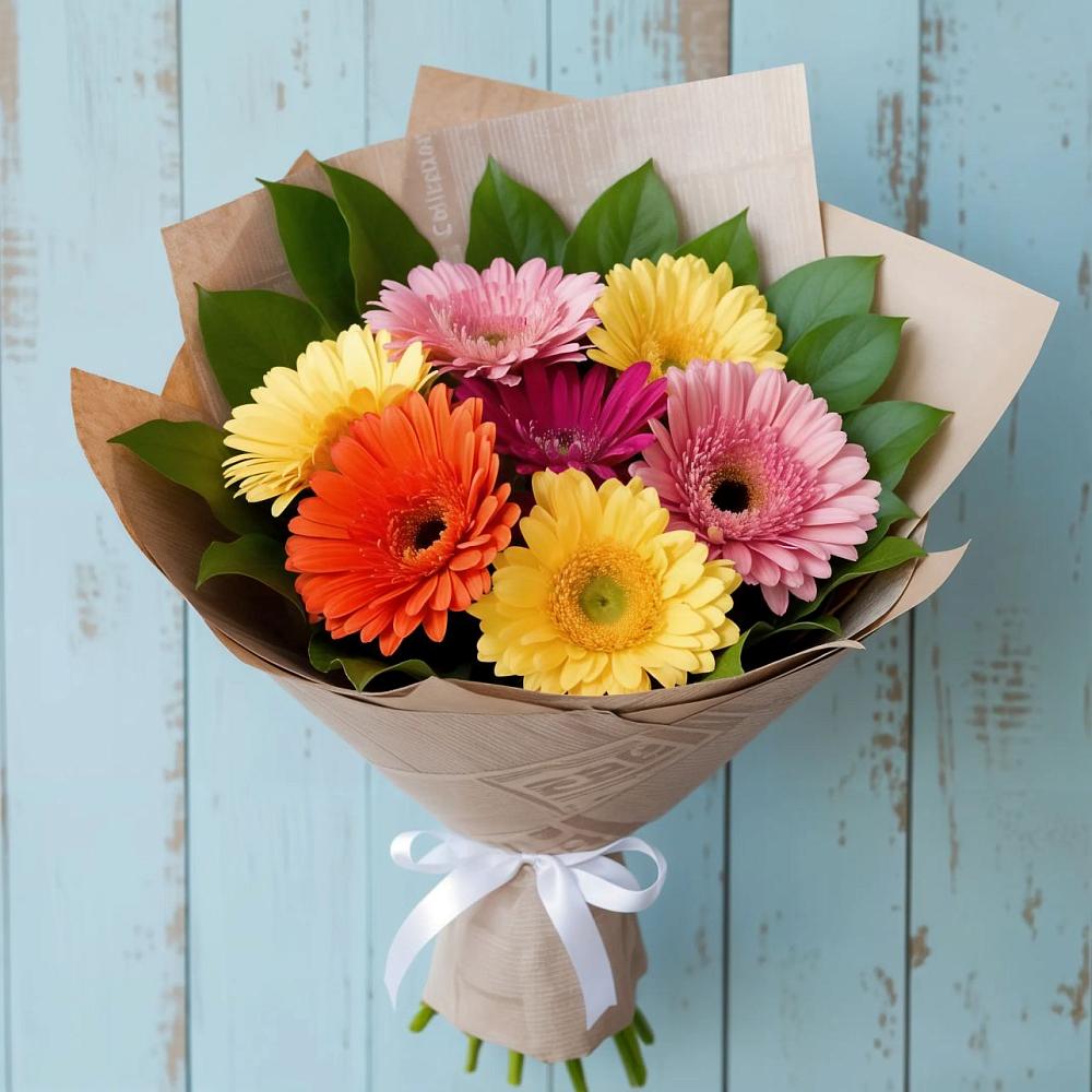 Букет цветов из: Герберы в Введенском Курганской области