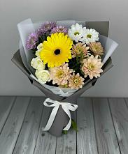 Букет цветов из:  Розы, Герберы и Хризантемы #REPLACE_PRED# Введенском Курганской области