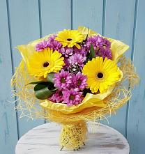 Букет цветов из:  Хризантемы и Герберы в Введенском Курганской области