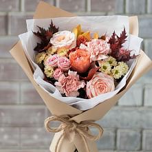 Букет цветов из:  Гвоздики, Хризантемы и Розы в Введенском Курганской области