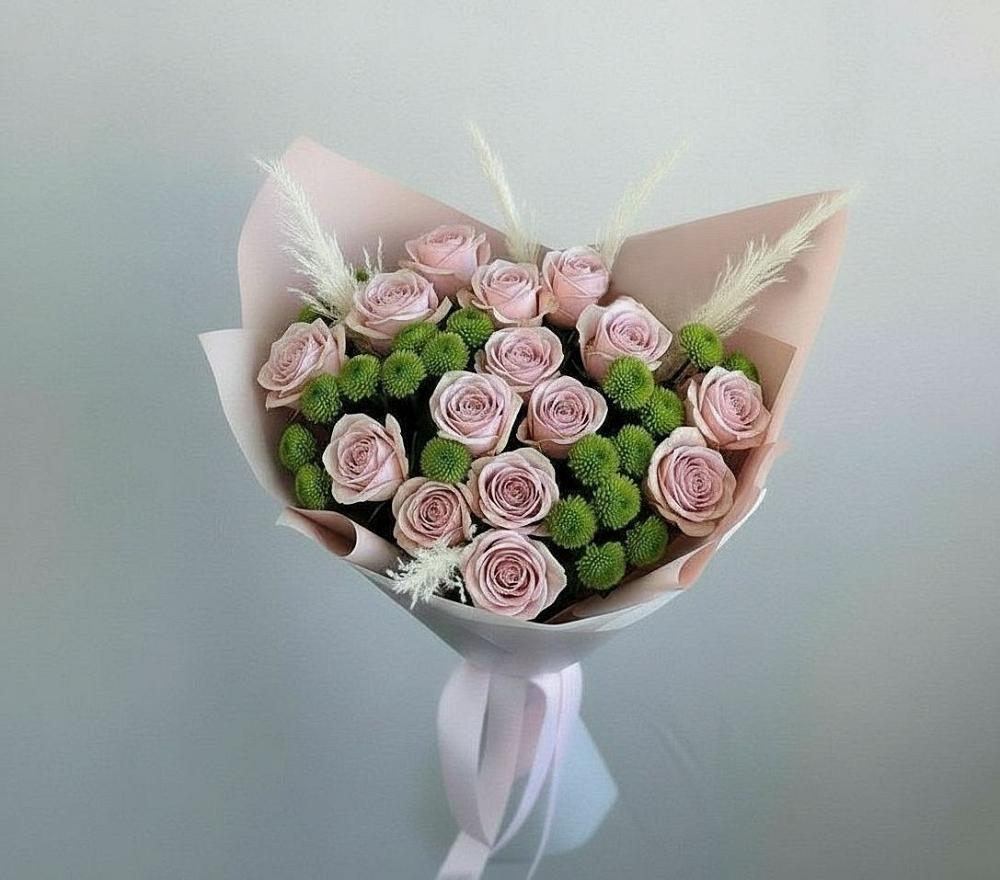 Букет цветов из: Розы и Хризантемы в Введенском Курганской области