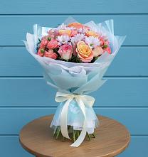 Букет цветов из:  Хризантемы и Розы #REPLACE_PRED# Введенском Курганской области