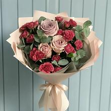 Букет цветов из:  Гвоздики и Розы #REPLACE_PRED# Введенском Курганской области