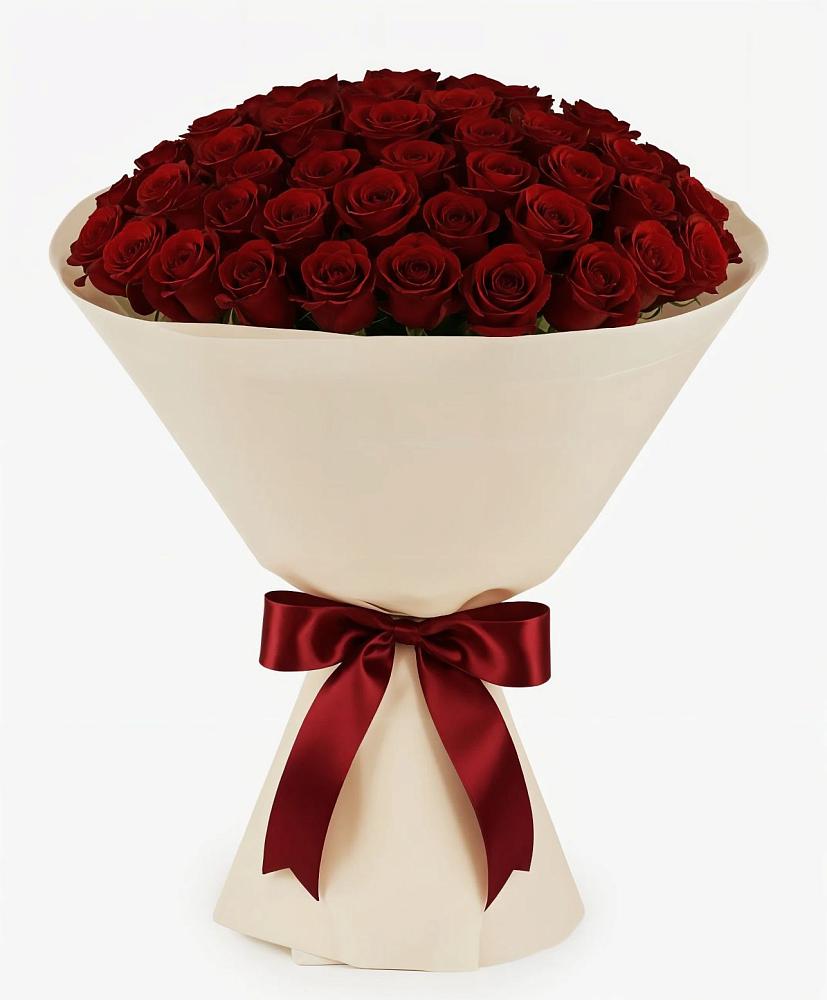 Букет 101 Бордовая роза Блэк Бакарра в Введенском Курганской области