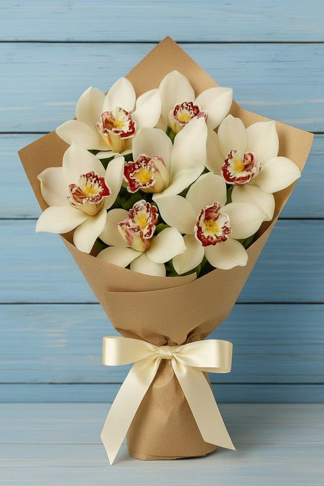 Букет цветов из: Орхидеи и Розы в Введенском Курганской области