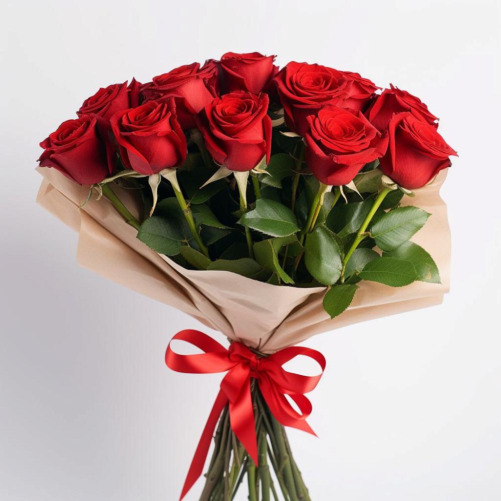 Букет 11 Красных роз Эдлесс Лав в Введенском Курганской области